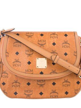 MCM Visetos Saddle Bag